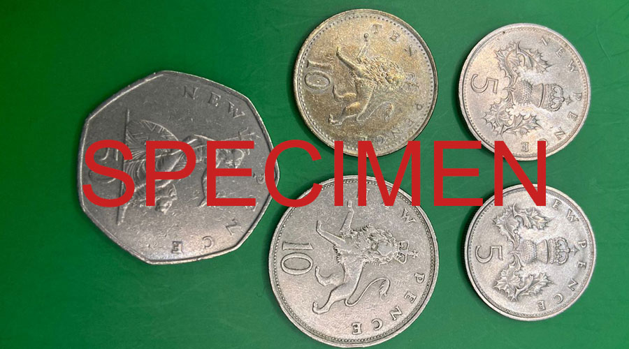 5,10 & 50 Pence (UK)