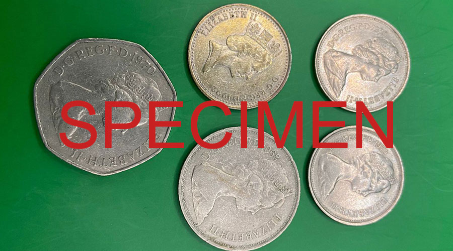 5,10 & 50 Pence (UK)