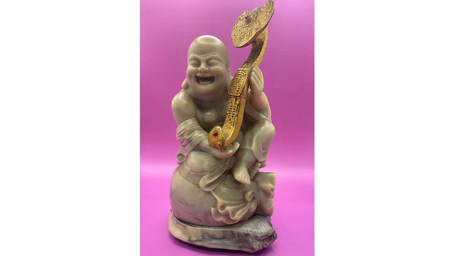 Laughing Buddha With Sceptre