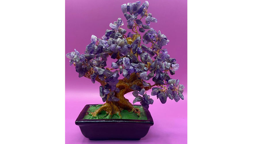 Purple Amethyst Crystal Tree