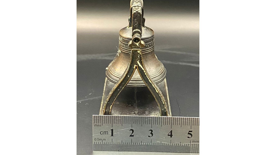 Vintage Miniature Bell Die Cast Pencil Sharpener Playme #968 Spain