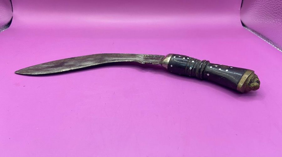 Indian Kukri Knife Brass Lion Head Handle