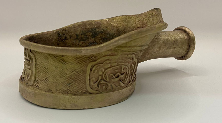 Chinese Silk Iron Scoop (1930)