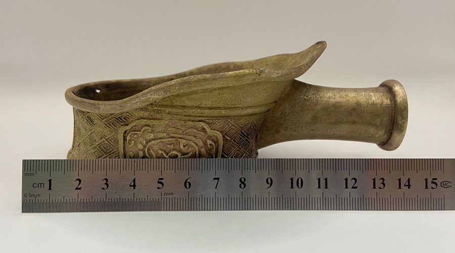 Chinese Silk Iron Scoop (1930)