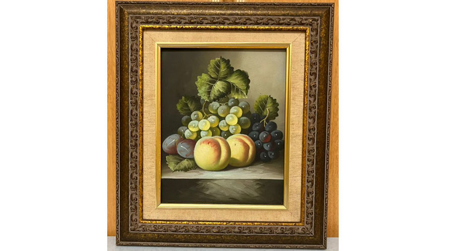 Grapes And Peaches Painting