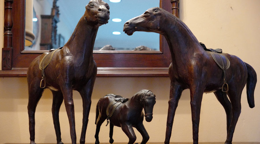 Leather Sculptured Horses