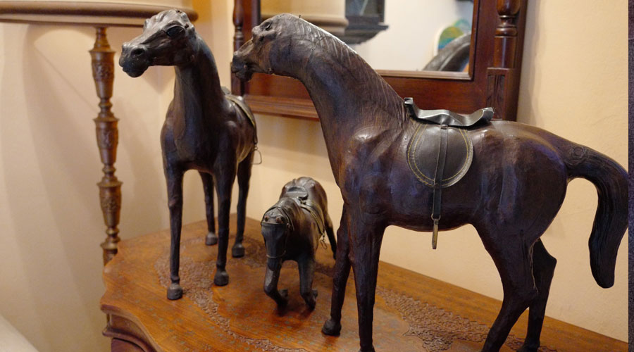 Leather Sculptured Horses