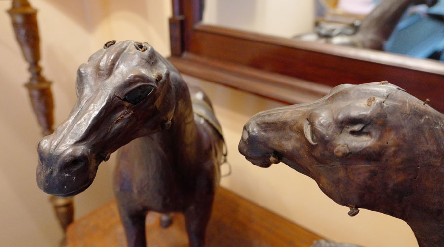 Leather Sculptured Horses