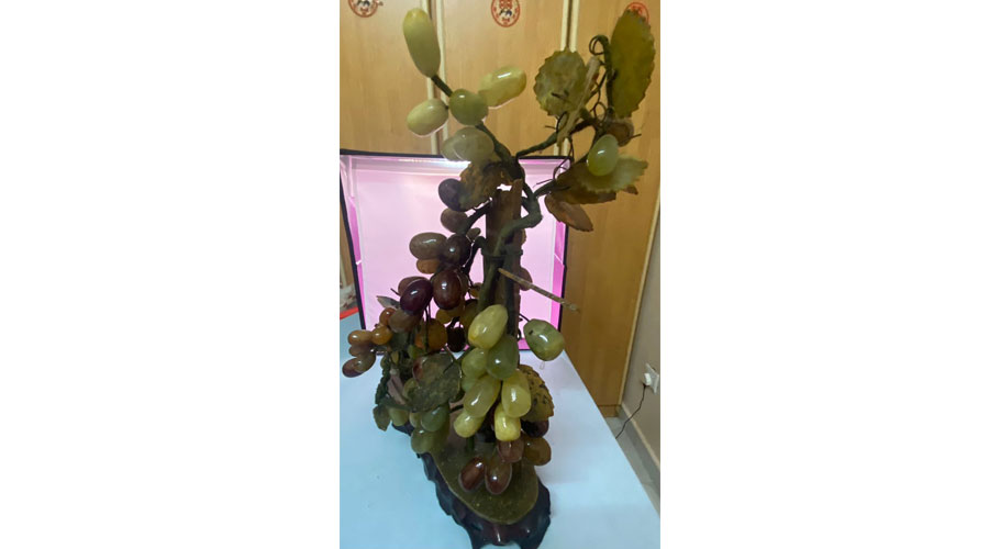 Vintage Stone Grapes Bonsai Tree