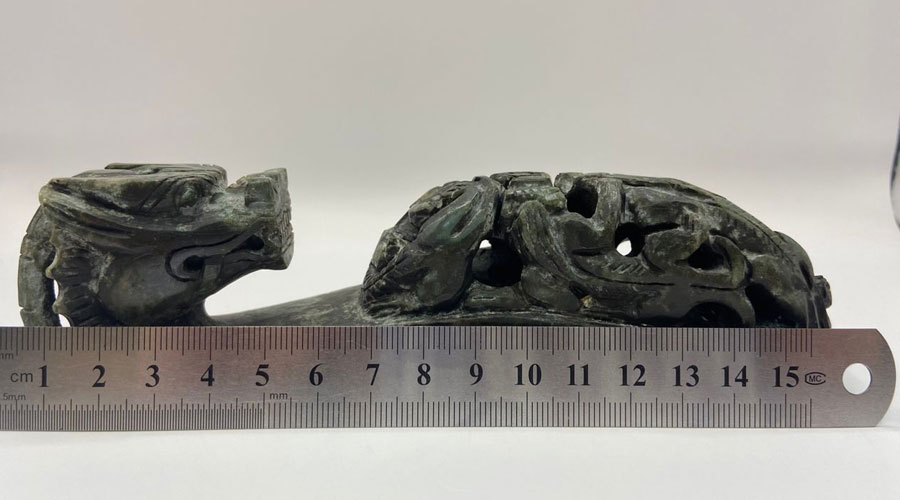 Chinese Dragon With Deer Scepter