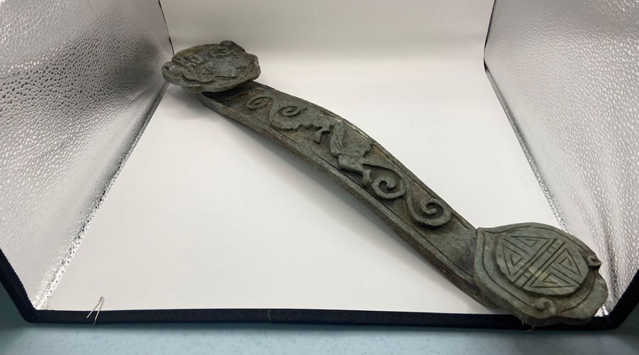 Chinese Hardstone Ruyi Scepter