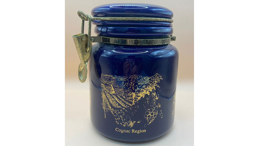 Vintage Martell Cognac Porcelain Container