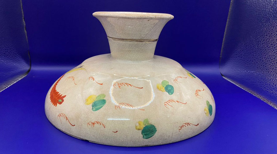 Antique Chinese Dragon Stand Cake Plate