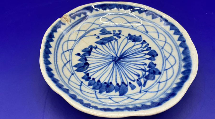 Antique European Unusual Cake Plate