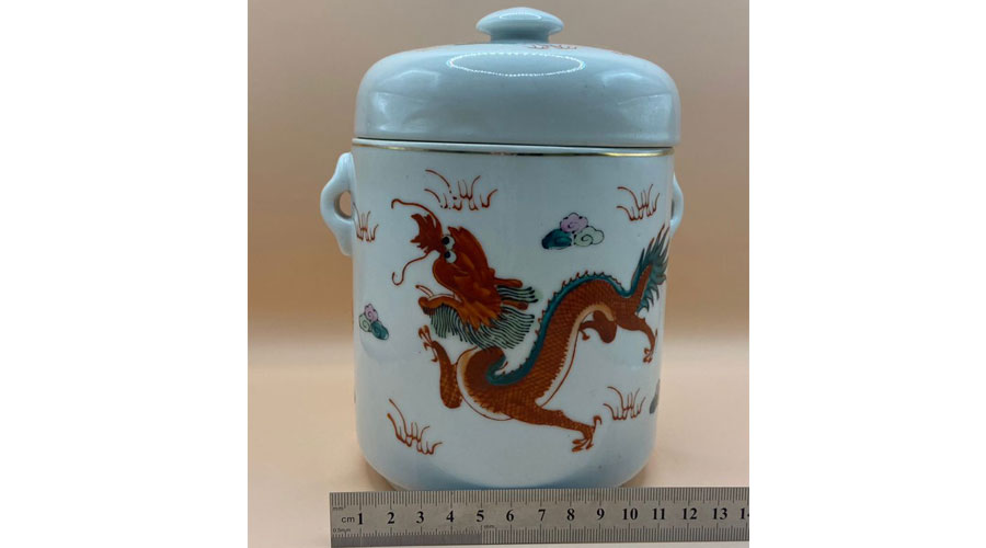 Porcelain Double Lid Stew Pot