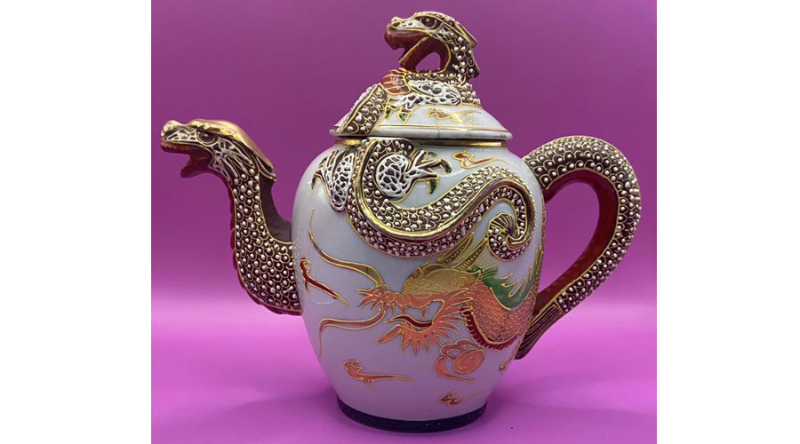 Dragonware China Vintage Tea Set