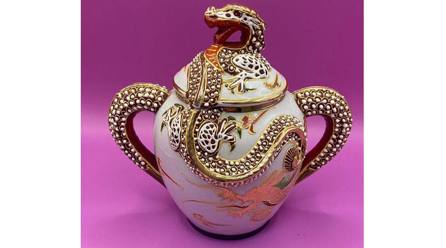 Dragonware China Vintage Tea Set