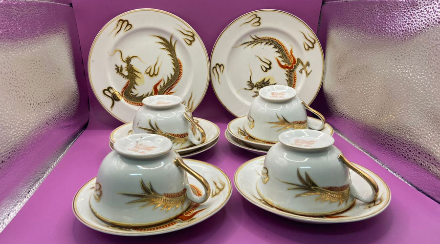 Vintage Japan Dragonware China Tea Set