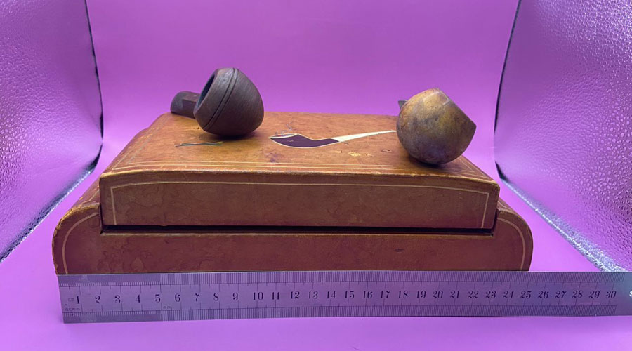 Cigar Pipe And Box
