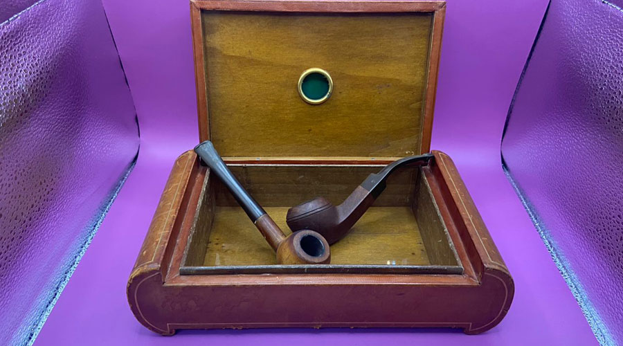 Cigar Pipe And Box